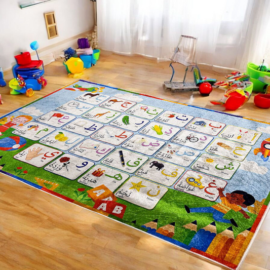 Tapis Chambre D’enfants avec des Motifs Éducatifs –  بساط غرف الأطفال التعليمية